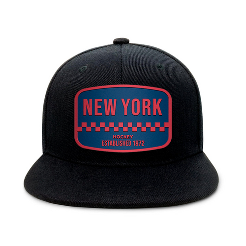 New York Hockey2 - Black - Snapback City Caps