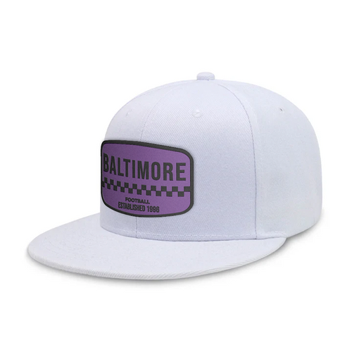 Baltimore Football - White - Snapback City Caps