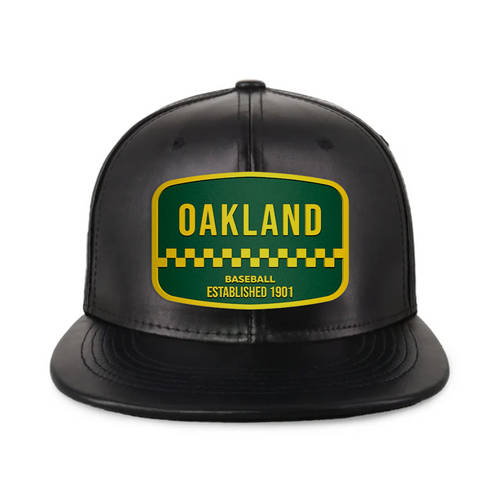 Oakland Baseball - PU Leather - Snapback City Caps