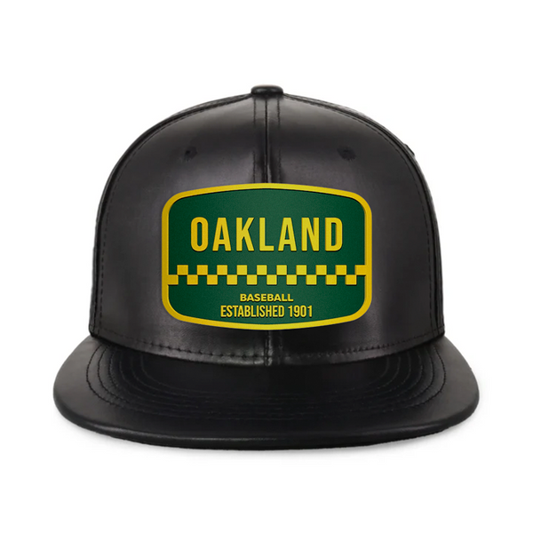 Oakland Baseball - PU Leather - Snapback City Caps
