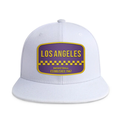 Los Angeles Basketball  - White - Snapback City Caps