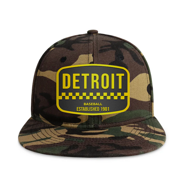 Detroit Baseball - Wood Camo - Snapback City Caps