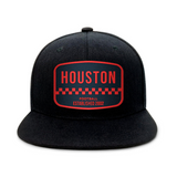 Houston Football - Black - Snapback City Caps