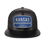 Kansas Baseball - PU Leather - Snapback City Caps