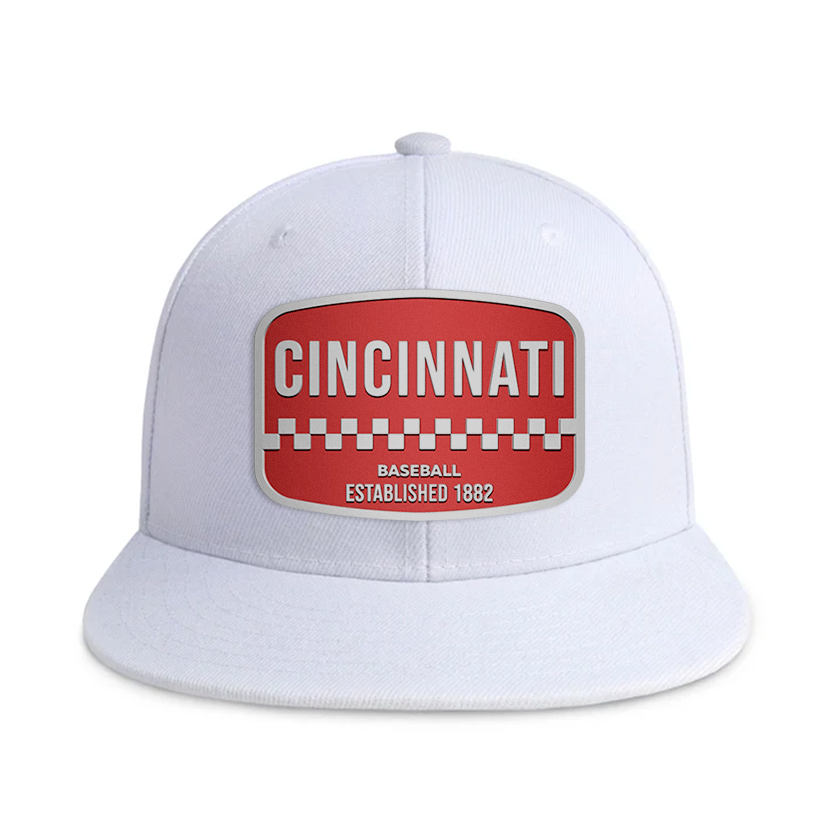 Cincinnati Baseball - White - Snapback City Caps