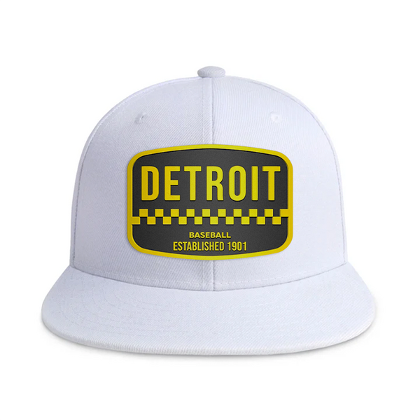 Detroit Baseball - White - Snapback City Caps