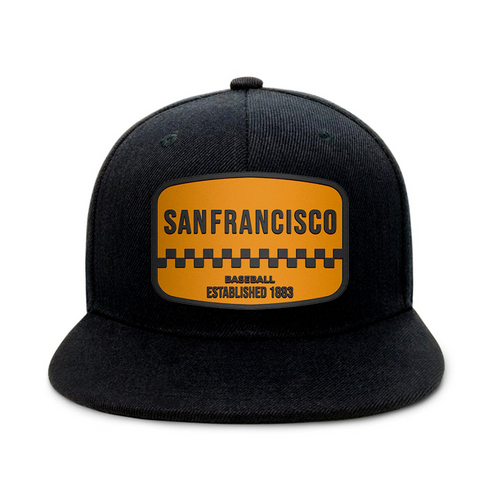 San Francisco Baseball - Black - Snapback City Caps