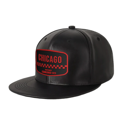 Chicago Hockey - PU Leather - Snapback City Caps