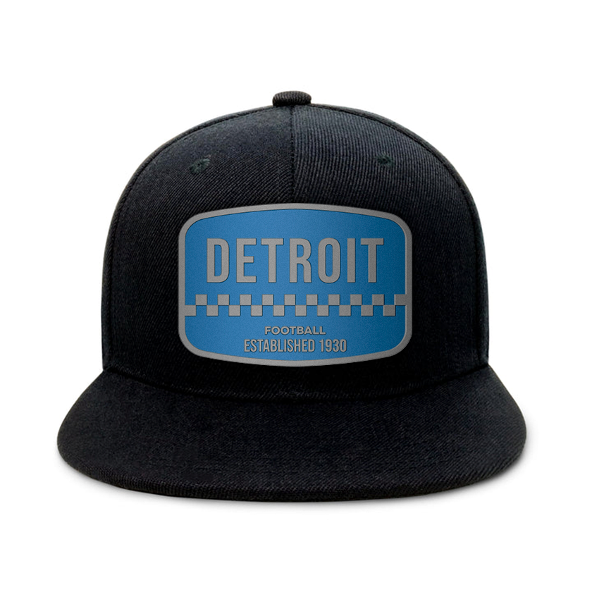 Detroit Football - Black - Snapback City Caps