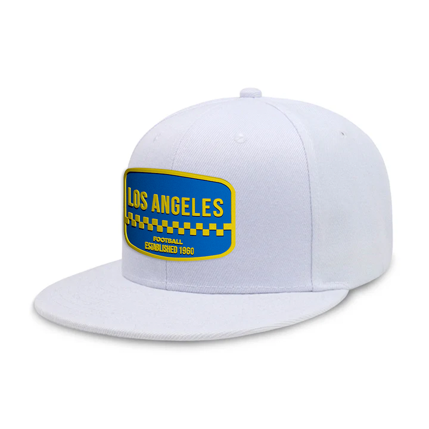 Los Angeles2 Football - White - Snapback City Caps