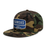 Kansas Baseball - Wood Camo - Snapback City Caps