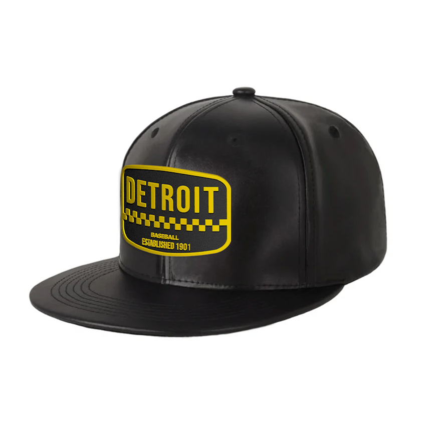 Detroit Baseball - PU Leather - Snapback City Caps