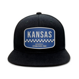 Kansas Baseball - Black - Snapback City Caps