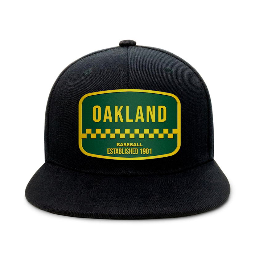 Oakland Baseball - Black - Snapback City Caps