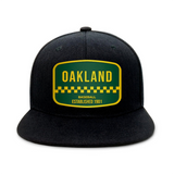 Oakland Baseball - Black - Snapback City Caps