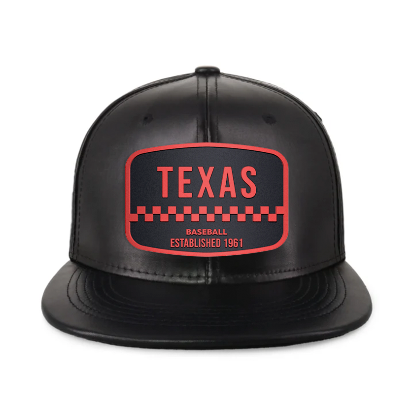 Texas Baseball - PU Leather - Snapback City Caps