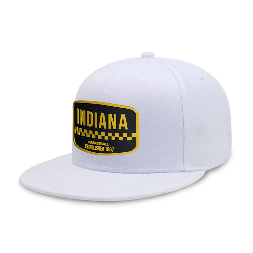 Indiana Basketball - White - Snapback City Caps
