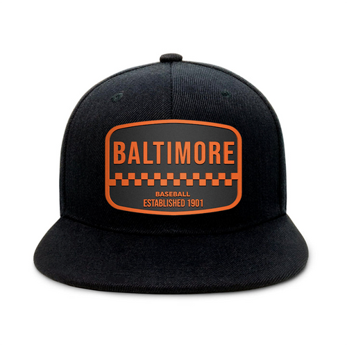 Baltimore Baseball - Black - Snapback City Caps