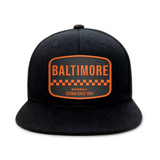 Baltimore Baseball - Black - Snapback City Caps