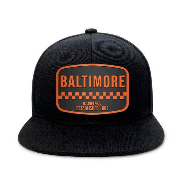 Baltimore Baseball - Black - Snapback City Caps