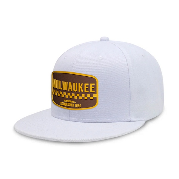 Milwaukee Baseball - White - Snapback City Caps