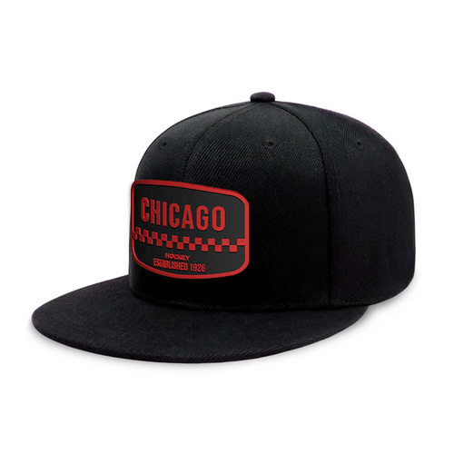 Chicago Hockey - Black - Snapback City Caps