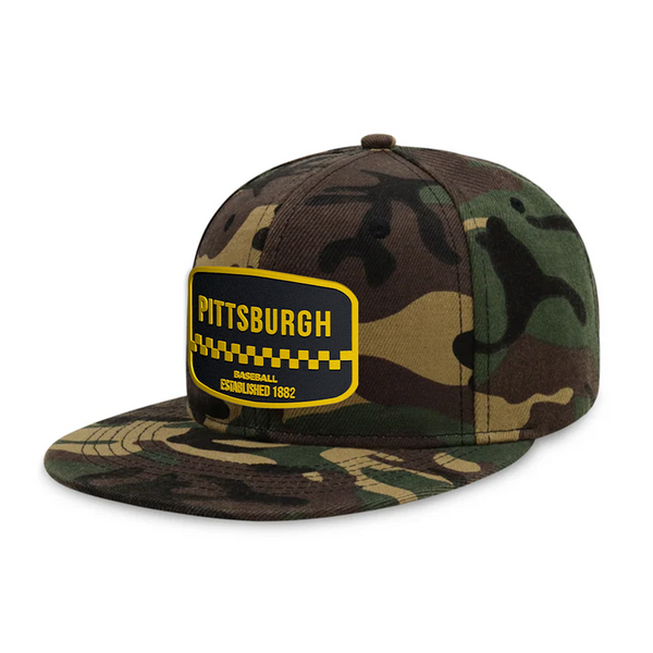 Pittsburgh Baseball - Wood Camo - Snapback City Caps