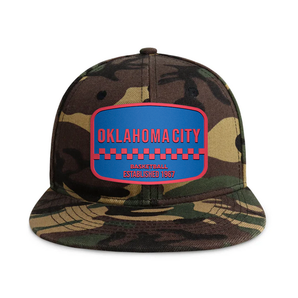 Oklahoma City Basketball - Wood Camo - Snapback City Caps