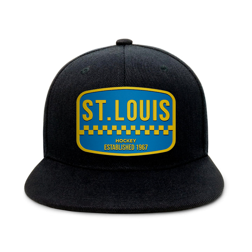 St. Louis Hockey - Black - Snapback City Caps
