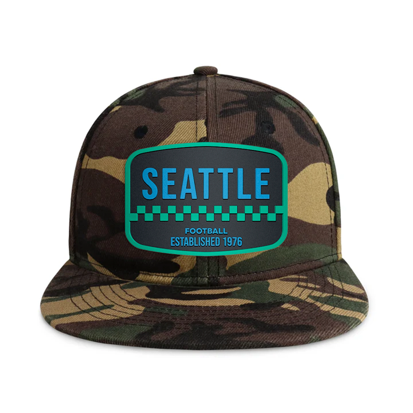 Seattle Football - Wood Camo - Snapback City Caps