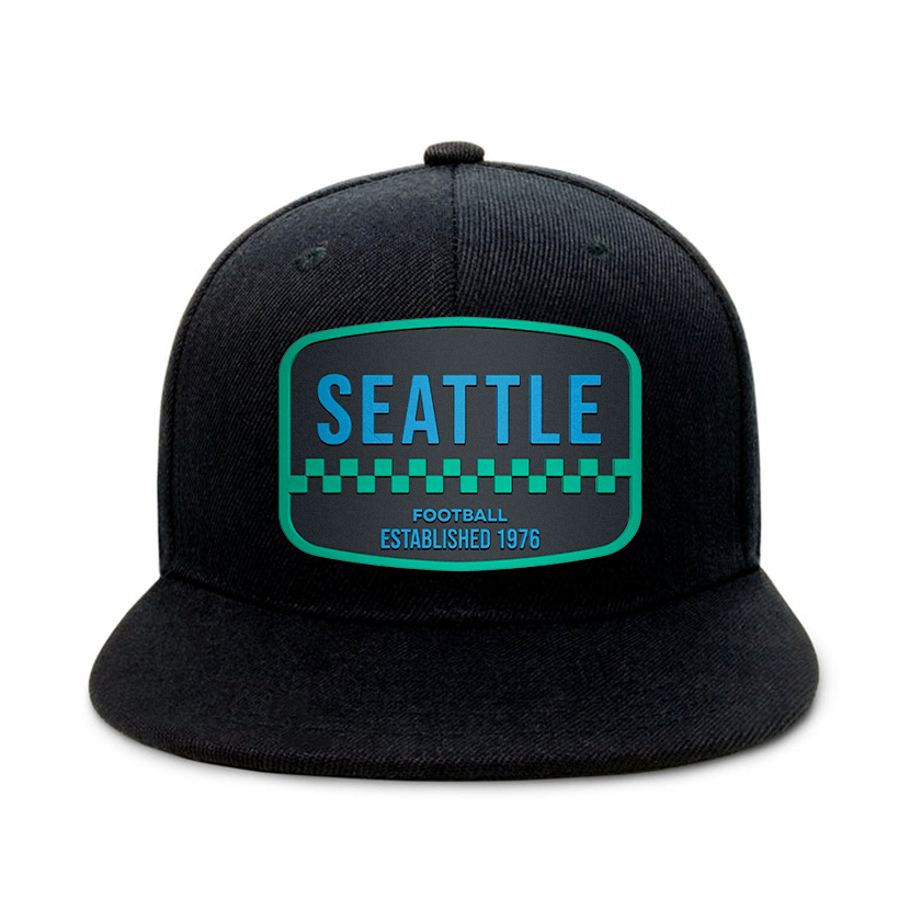 Seattle Football - Black - Snapback City Caps