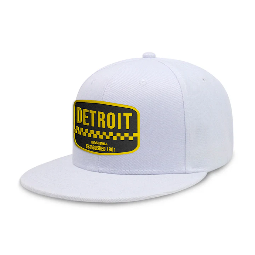 Detroit Baseball - White - Snapback City Caps