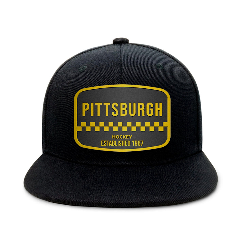 Pittsburgh Hockey - Black - Snapback City Caps