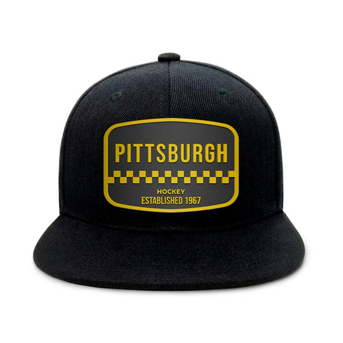 Pittsburgh Hockey - Black - Snapback City Caps