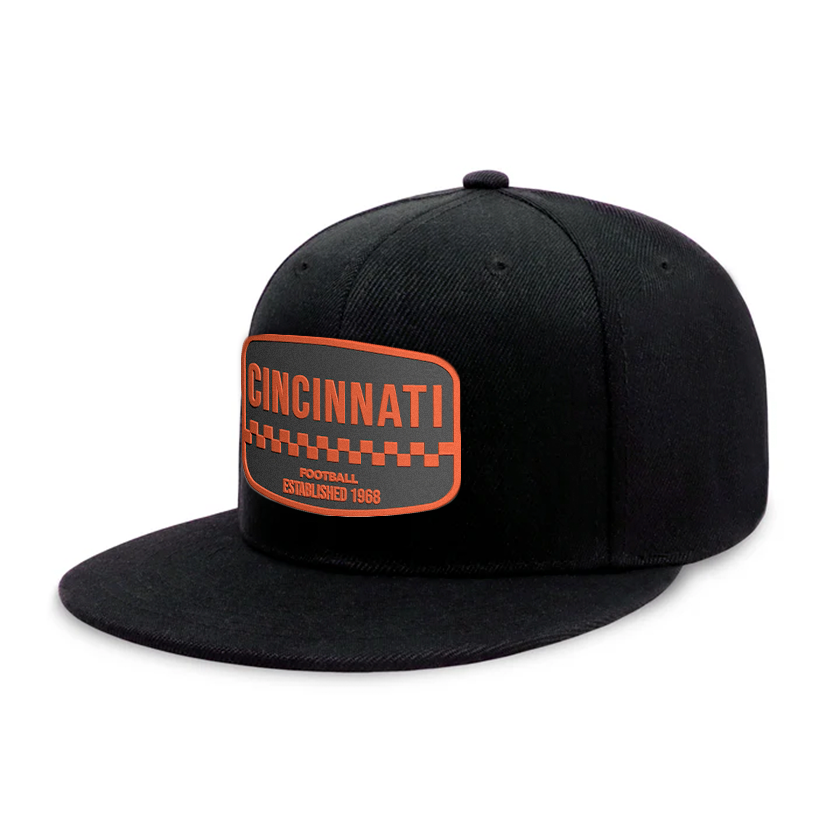 Cincinnati Football - Black - Snapback City Caps
