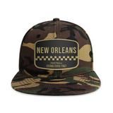 New Orleans Football - Wood Camo - Snapback City Caps
