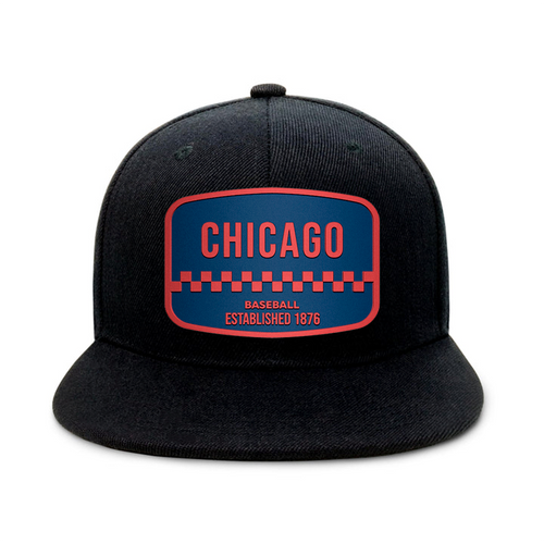Chicago Baseball1 - Black - Snapback City Caps