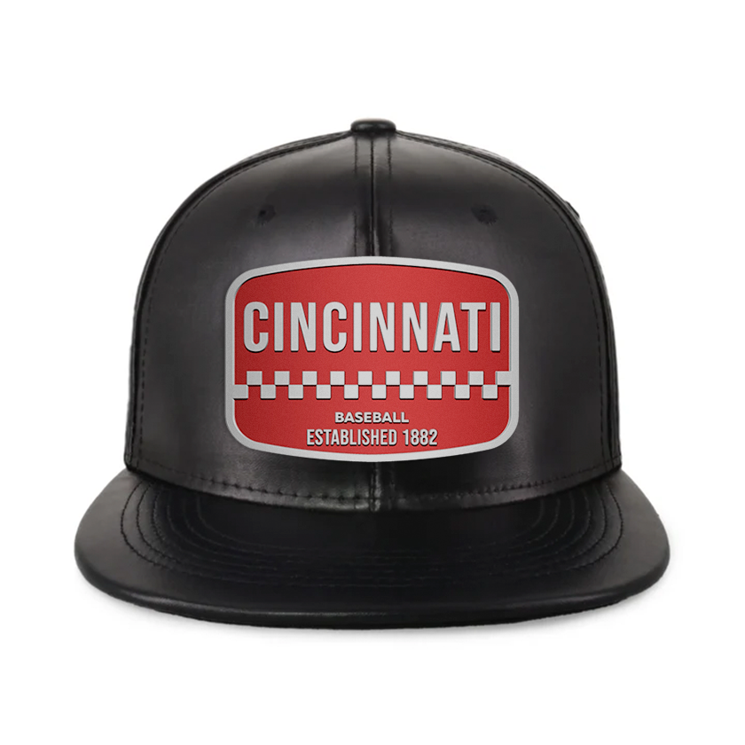 Cincinnati Baseball - PU Leather - Snapback City Caps