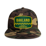Oakland Baseball - Wood Camo - Snapback City Caps
