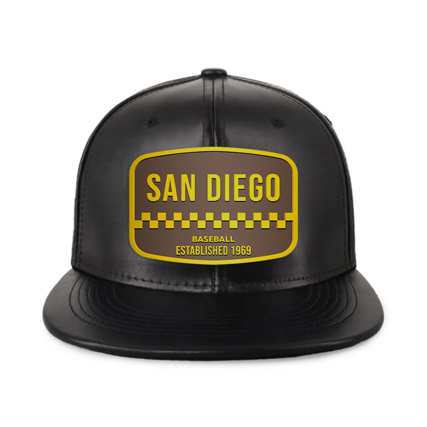 San Diego Baseball - PU Leather - Snapback City Caps