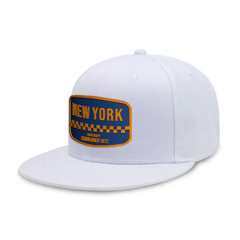 New York Hockey1 - White - Snapback City Caps