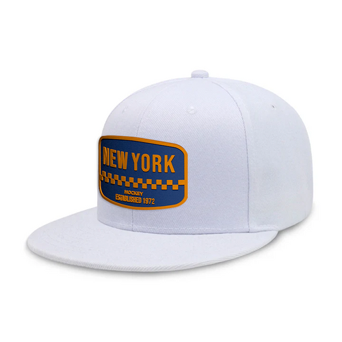New York Hockey1 - White - Snapback City Caps