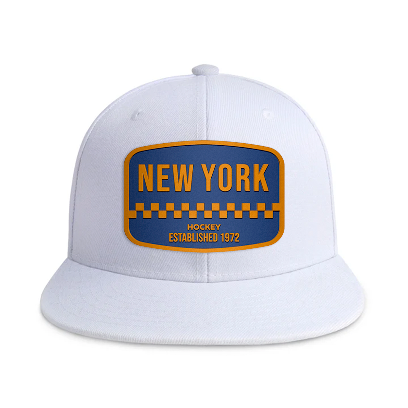 New York Hockey1 - White - Snapback City Caps