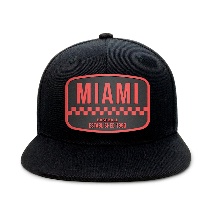 Miami Baseball - Black - Snapback City Caps