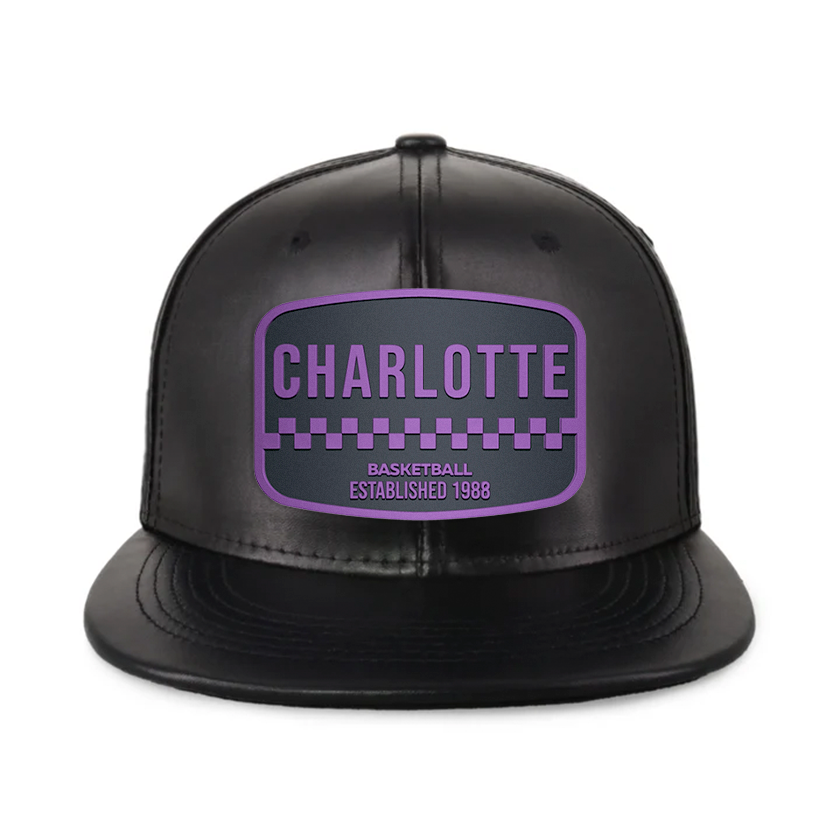 Charlotte Basketball - PU Leather - Snapback City Caps