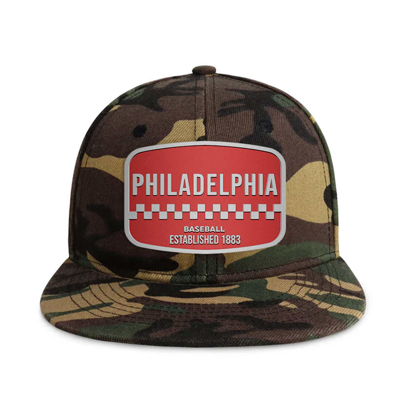 Philadelphia Baseball - Wood Camo - Snapback City Caps