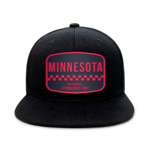 Minnesota Baseball - Black - Snapback City Caps
