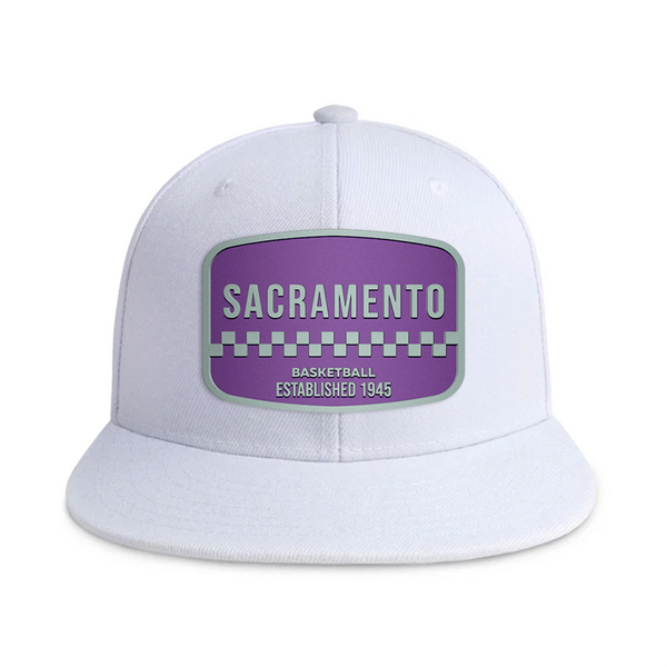 Sacramento Basketball - White - Snapback City Caps