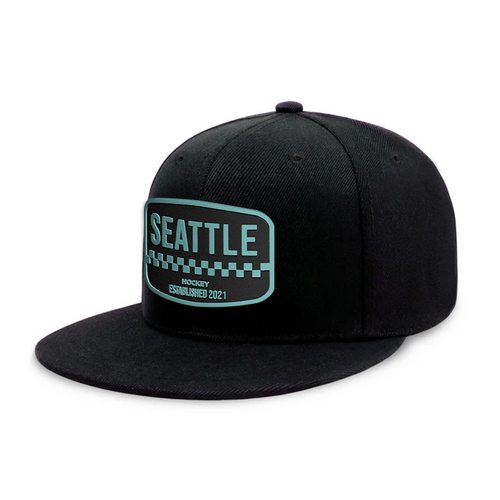 Seattle Hockey - Black - Snapback City Caps