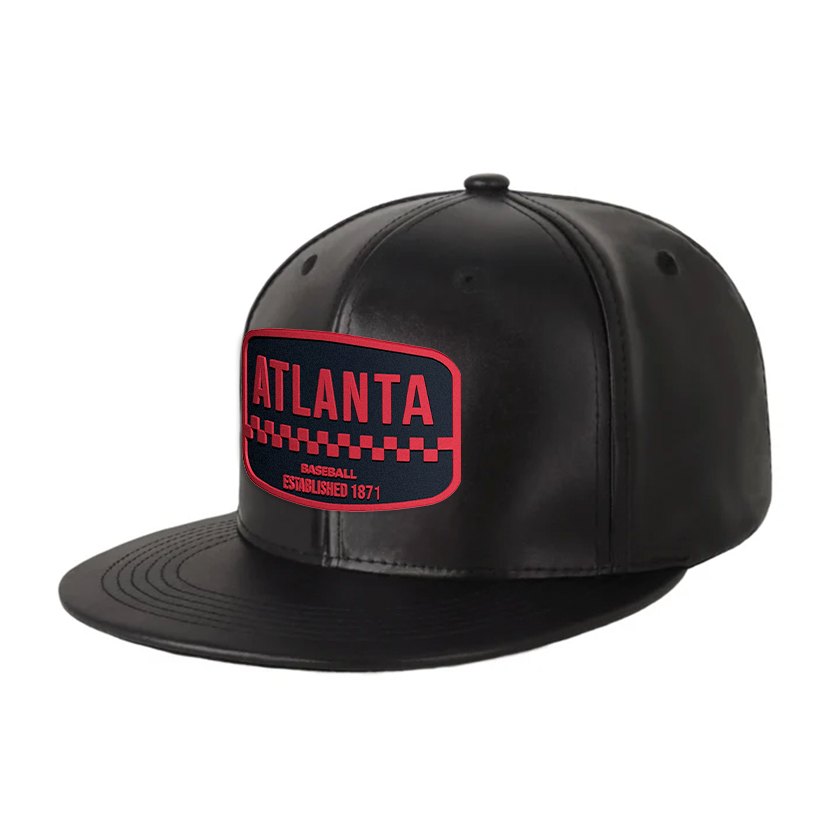 Atlanta Baseball - PU Leather - Snapback City Caps